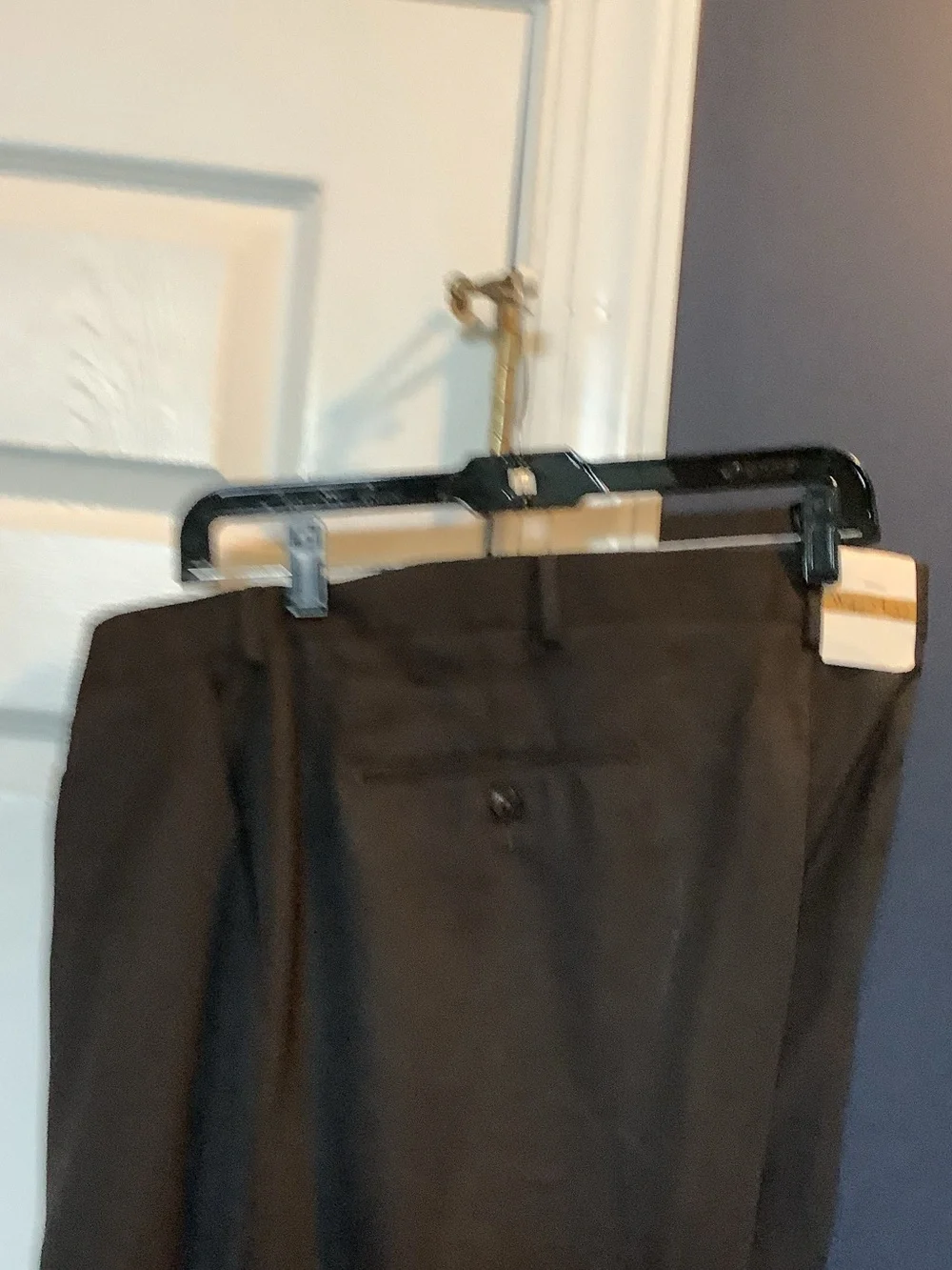 Dockers Black Men's Dress Pants - Classic Straight Leg,42/32, new
